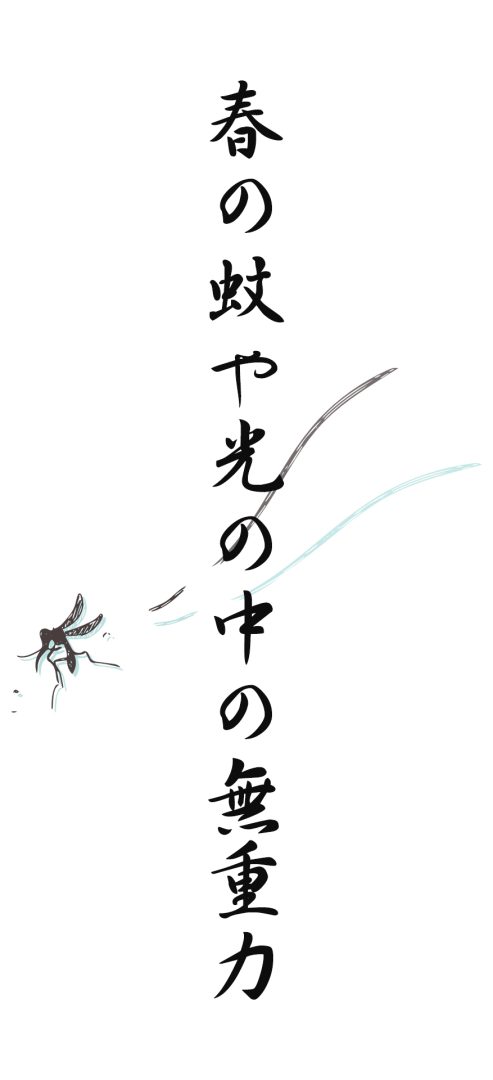 春の蚊や光の中の無重力