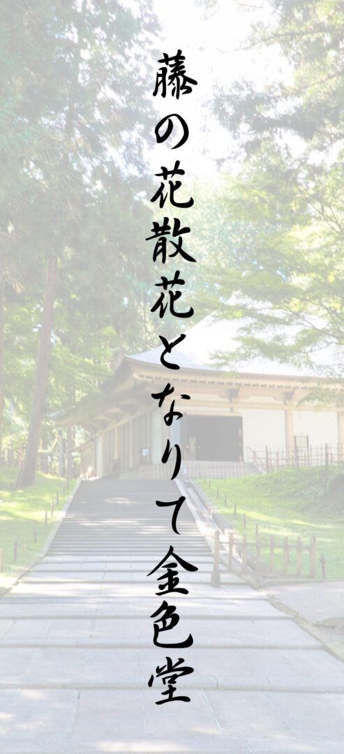 藤の花散花となりて金色堂